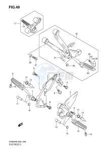 SV650 (E2) drawing FOOTREST