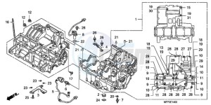 CB1300A9 UK - (E / ABS MKH MME TWO) drawing CRANKCASE