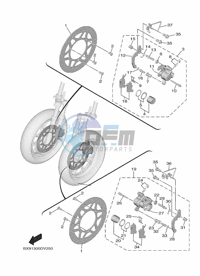 FRONT BRAKE CALIPER