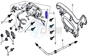 JOYRIDE 125 drawing DASHBOARD / SPEEDOMETER CABLE / WIRING HARNASS