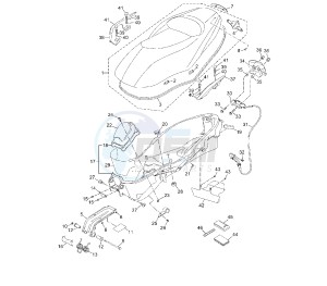 YP R X-MAX 125 drawing SEAT