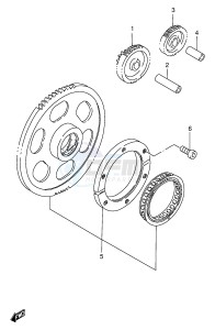 VS600GL (E2) INTRUDER drawing STARTER CLUTCH