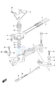 DF 150A drawing Throttle Rod