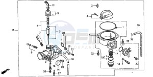 C70CW drawing CARBURETOR