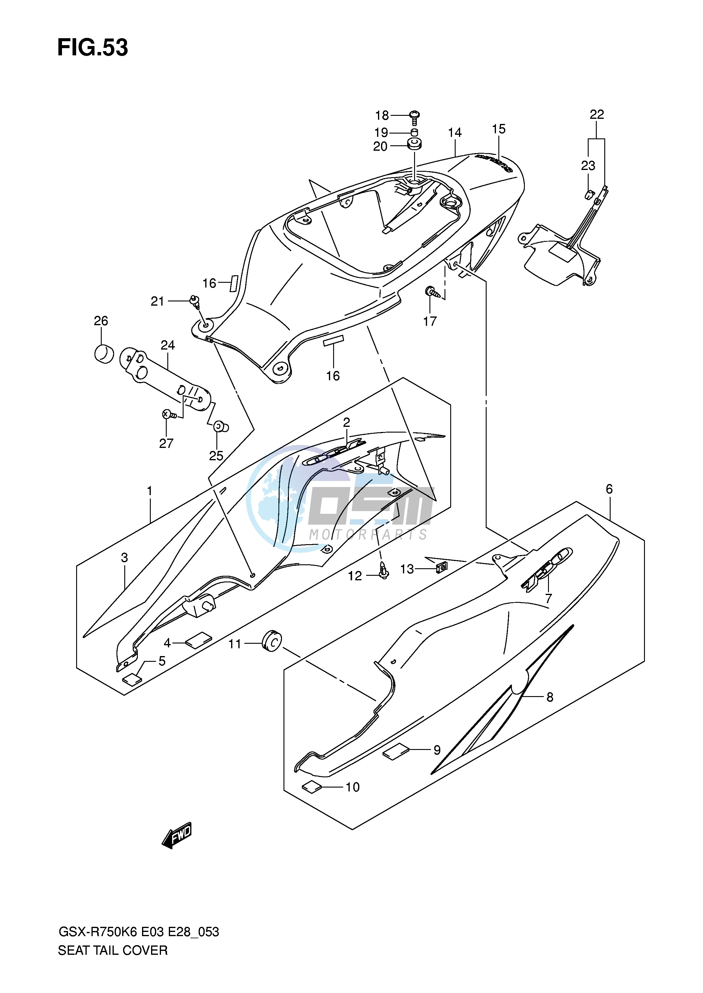 SEAT TAIL COVER (MODEL K6)