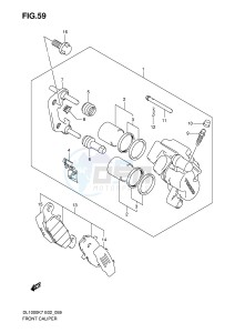 DL1000 (E2) V-Strom drawing FRONT CALIPER