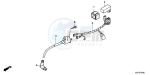 CRF70FC drawing WIRE HARNESS/IGNITION COIL