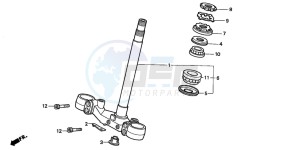 ST1100A drawing STEERING STEM