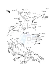 KVF700 D [PRAIRIE 700 4X4 TEAM GREEN SPECIAL EDITION] (D1) D1 drawing FRAME