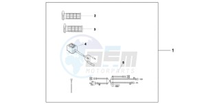 CB600FA39 UK - (E / ABS MKH ST) drawing HEATED GRIPS