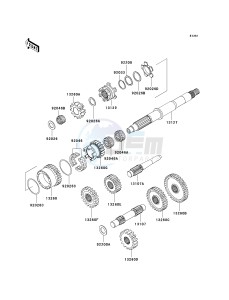 KVF 650 A [PRAIRIE 650 4X4] (A1) [PRAIRIE 650 4X4] drawing TRANSMISSION