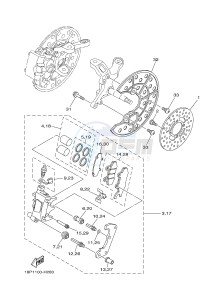 YFZ450R YFZ45YSSG YFZ450R SPECIAL EDITION (1TDT) drawing FRONT BRAKE CALIPER