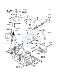 MULE 4010 TRANS 4x4 DIESEL KAF950G9F EU drawing Frame