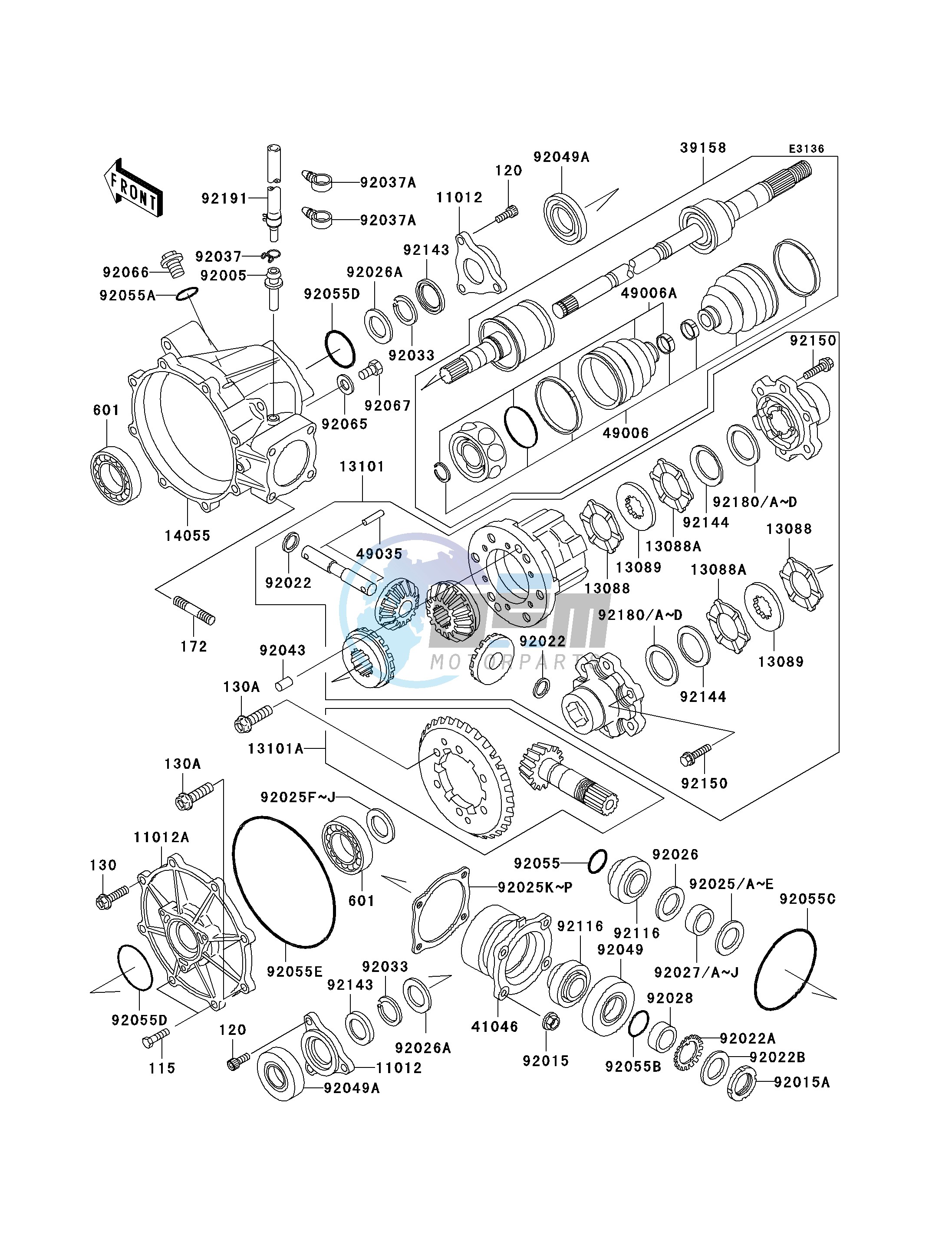 DRIVE SHAFT-FRONT