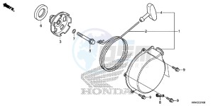 TRX500FE1G TRX500 Europe Direct - (ED) drawing RECOIL STARTER