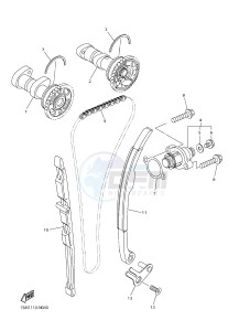 WR250F (2GB7 2GB8 2GB9) drawing CAMSHAFT & CHAIN