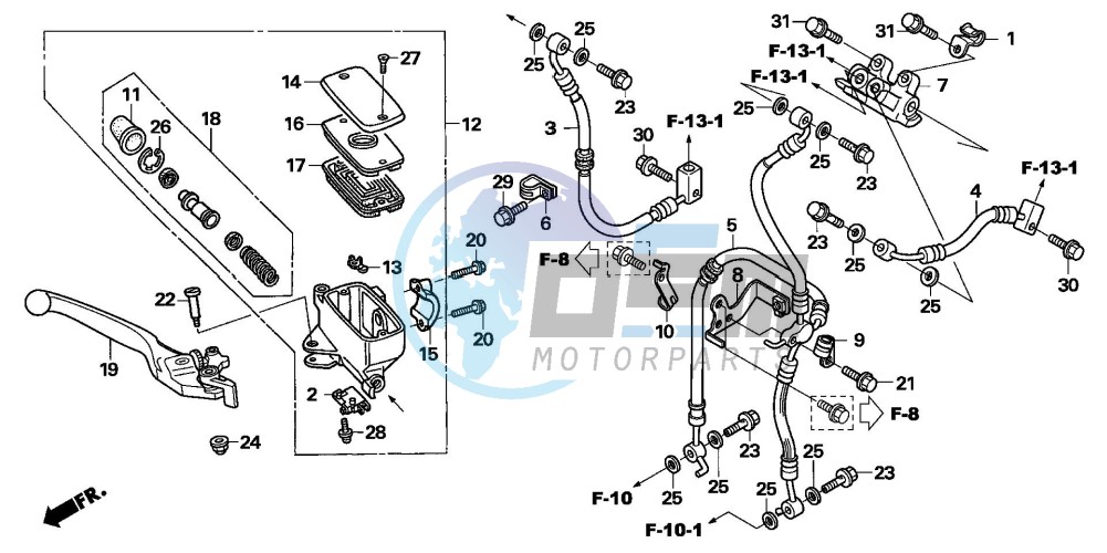 FR. BRAKE MASTER CYLINDER (ABS)