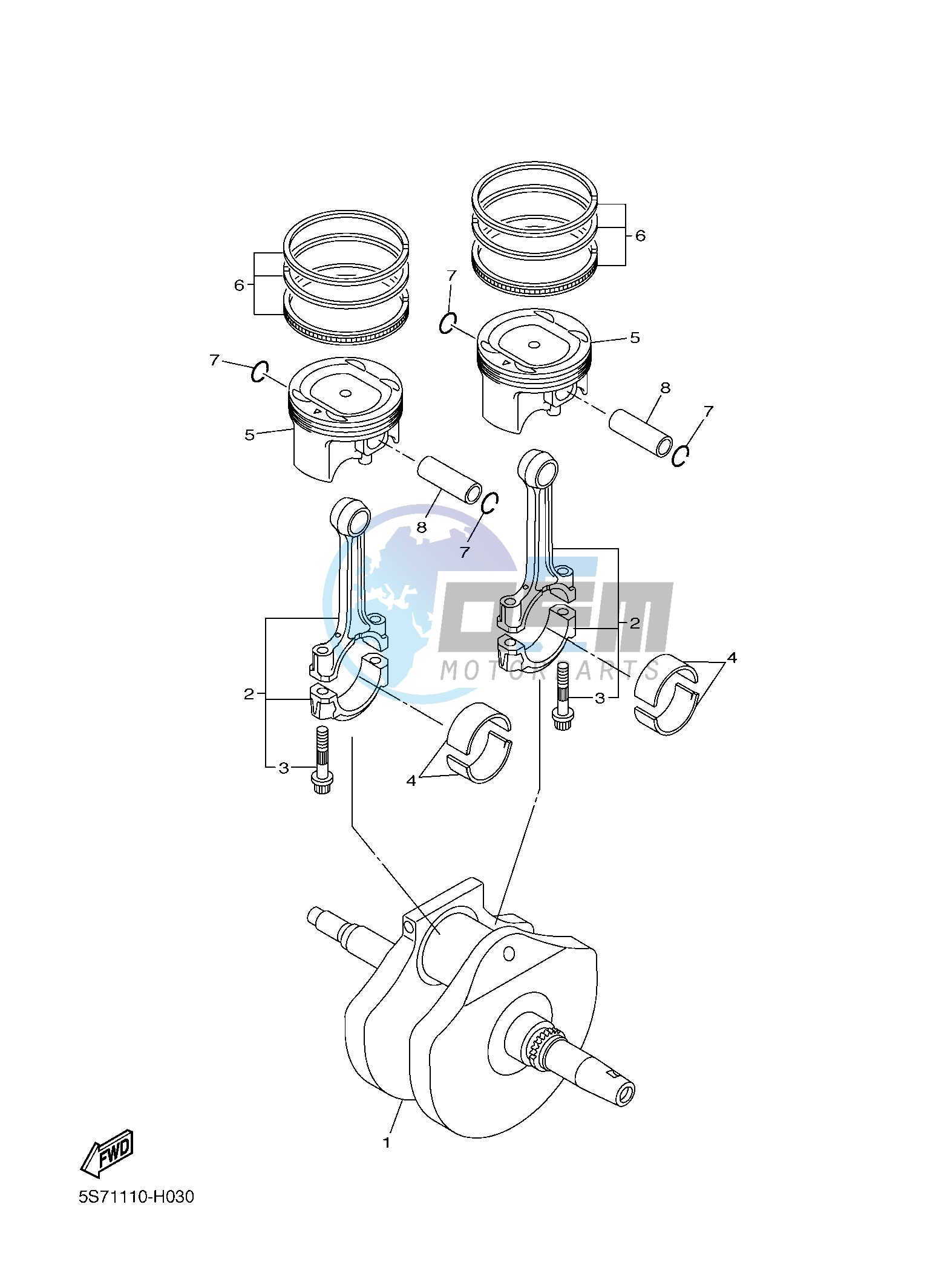 CRANKSHAFT & PISTON