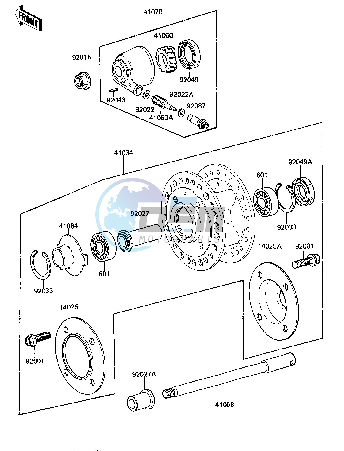 FRONT HUB