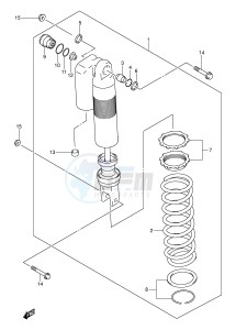 DR-Z400 (E3-E28) drawing REAR SHOCK ABSORBER