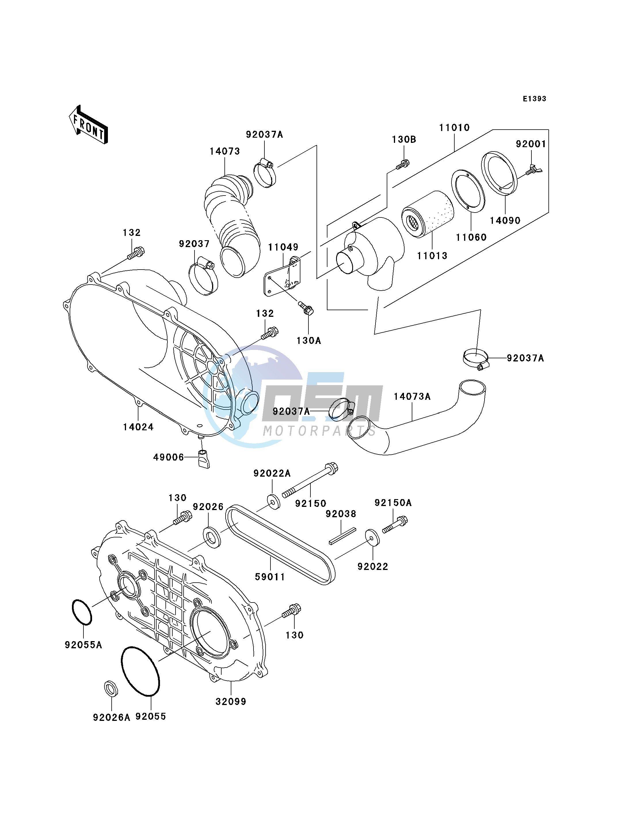 CONVERTER COVER_DRIVE BELT