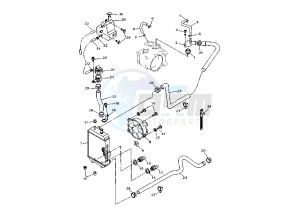 XC VERSITY 300 drawing COOLING SYSTEM