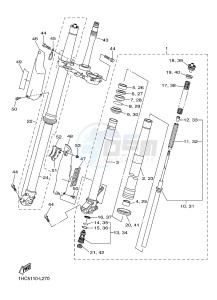 WR250F (1HCE) drawing FRONT FORK