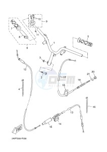 YN50 NEO'S (2APF 2APF 2APF) drawing STEERING HANDLE & CABLE