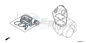 TRX420FPMC TRX420 ED drawing GASKET KIT A