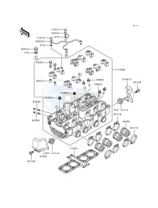 ZL 600 B [ELIMINATOR 600] (B2-B3) [ELIMINATOR 600] drawing CYLINDER HEAD