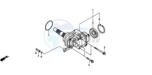 VTX1300S drawing CROSS SHAFT