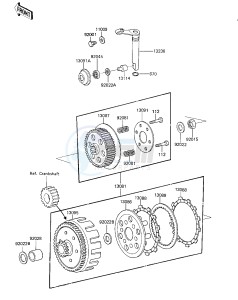 KX 125 C [KX125L] (C1) [KX125L] drawing CLUTCH