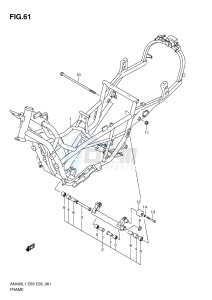 AN400 (E03) Burgman drawing FRAME (AN400ZAL1 E33)