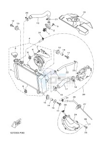 MT125A MT-125 ABS (BR36 BR36 BR36 BR36) drawing RADIATOR & HOSE