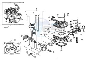 ROADSTER 125 drawing CRANKSHAFT-CYLINDER