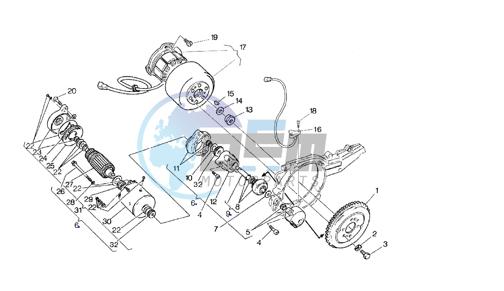 GENERATOR - STARTING MOTOR FACIND