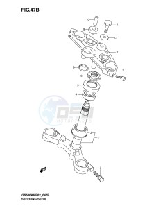 GS500 (P19) drawing STEERING STEM (GS500FK4 K5 K6 FUK4 K5 K6)