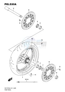 GSX-R750 drawing FRONT WHEEL L5