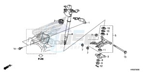 TRX500FA5F TRX500FA Europe Direct - (ED) drawing STEERING SHAFT