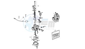 SENDA SM X-RACE - 50 CC VTHSR2A1A drawing CARBURETOR