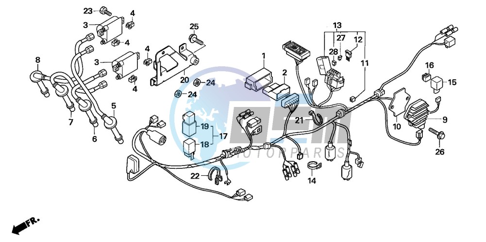 WIRE HARNESS (CBF600S6/SA6)