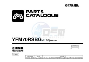 YFM700R YFM70RSBG RAPTOR 700R (2LS7) drawing .1-Front-Page