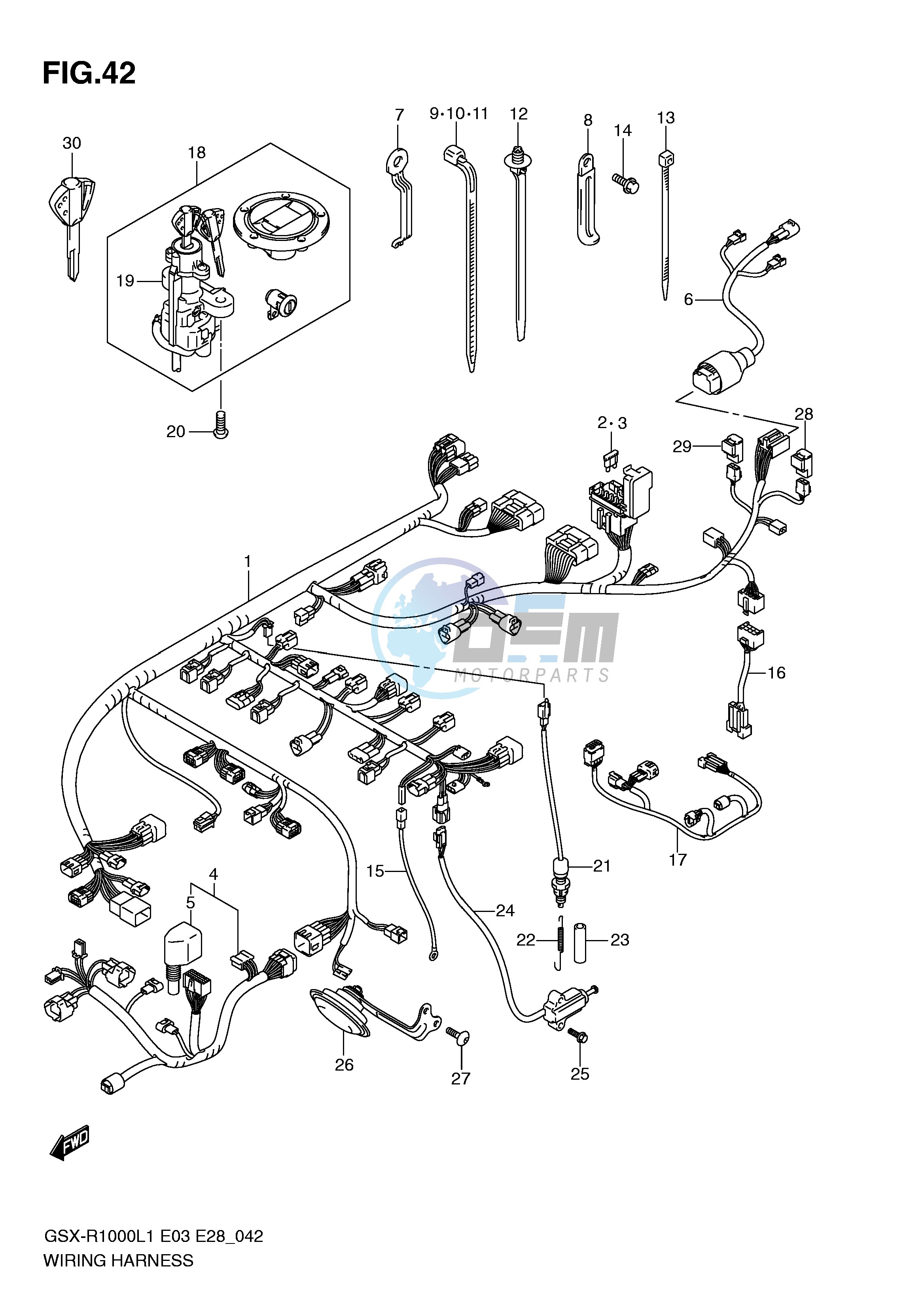 WIRING HARNESS (GSX-R1000L1 E28)