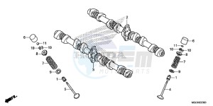 CB1100NAH UK - (E) drawing CAMSHAFT/ VALVE