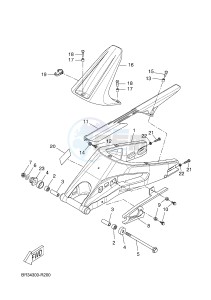 MT125A MT-125 ABS MT-125 ABS (BR35 BR35 BR35 BR35) drawing REAR ARM