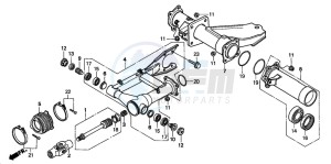 TRX450S drawing SWINGARM