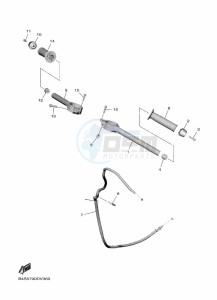 YZF1000D YZF-R1M (B4S1) drawing STEERING HANDLE & CABLE