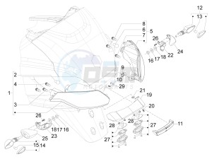 MP3 300 ie lt Touring drawing Tail light - Turn signal lamps