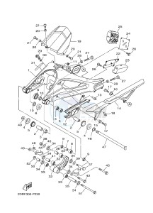 MT-09 TRACER MT09TRA TRACER 900 (2SCL) drawing REAR ARM