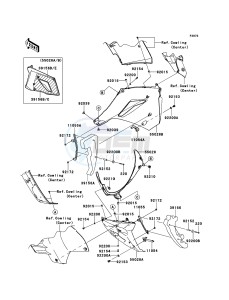 1400GTR ZG1400A8F FR GB XX (EU ME A(FRICA) drawing Cowling Lowers